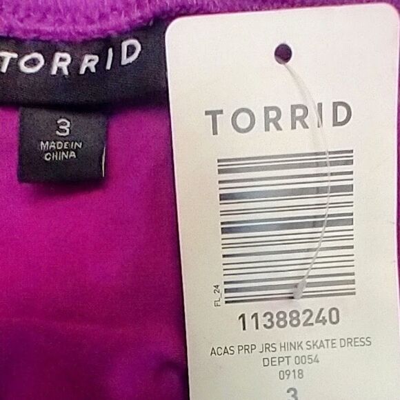 TORRID Plus Size New High Neck Jersey Mini Dress - Picture 13 of 14